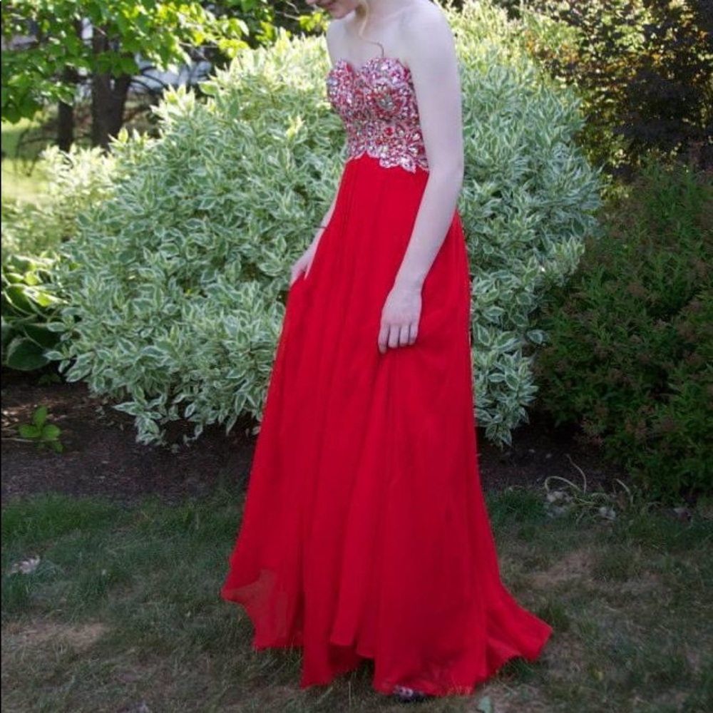 Red Prom Dress - Picture 3 of 5